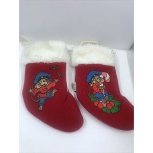 1986 Fievel An American Tail  McDonalds Mini Stockings. Vintage, Please Read